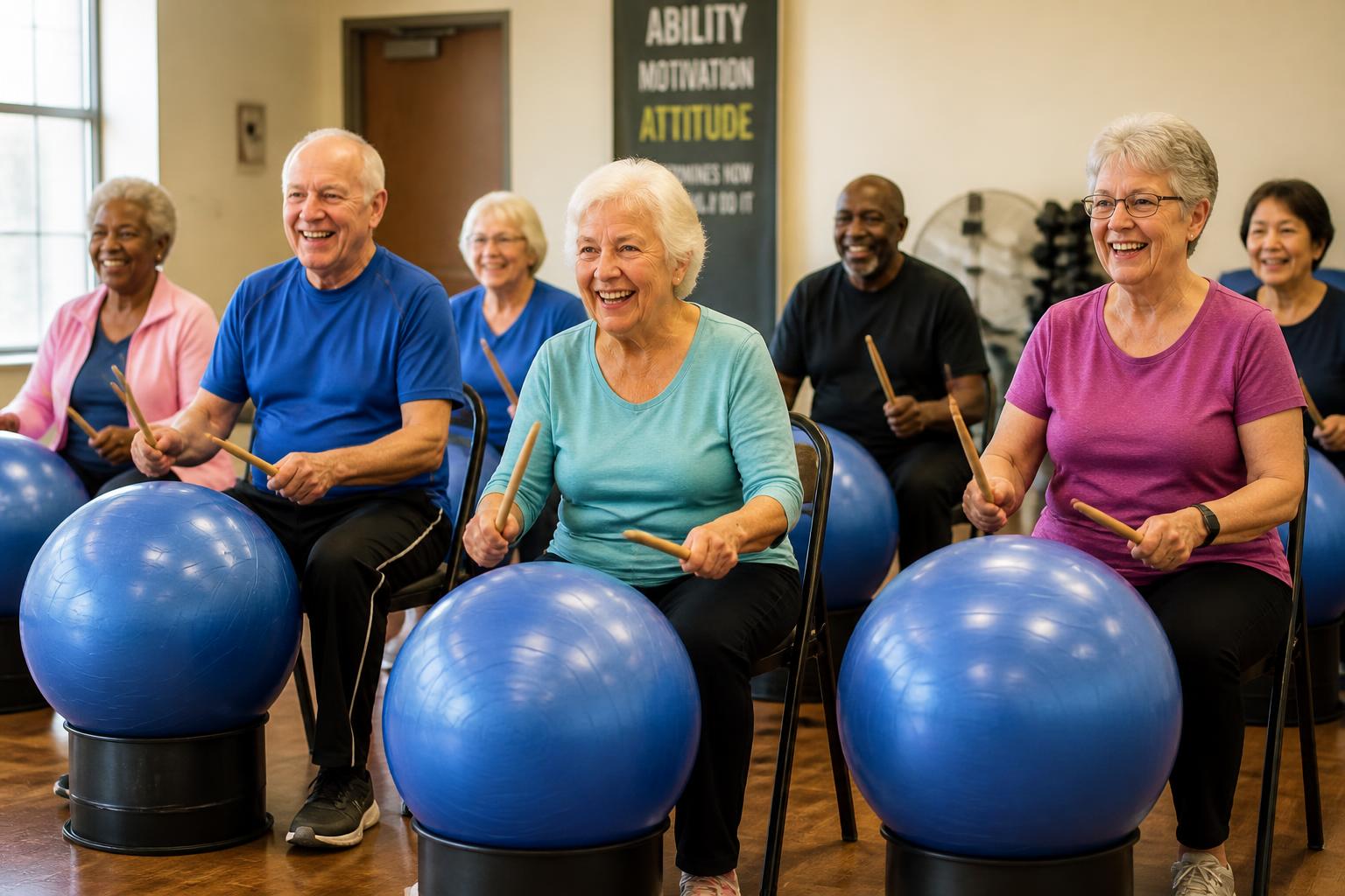 Yoga Ball Drumming